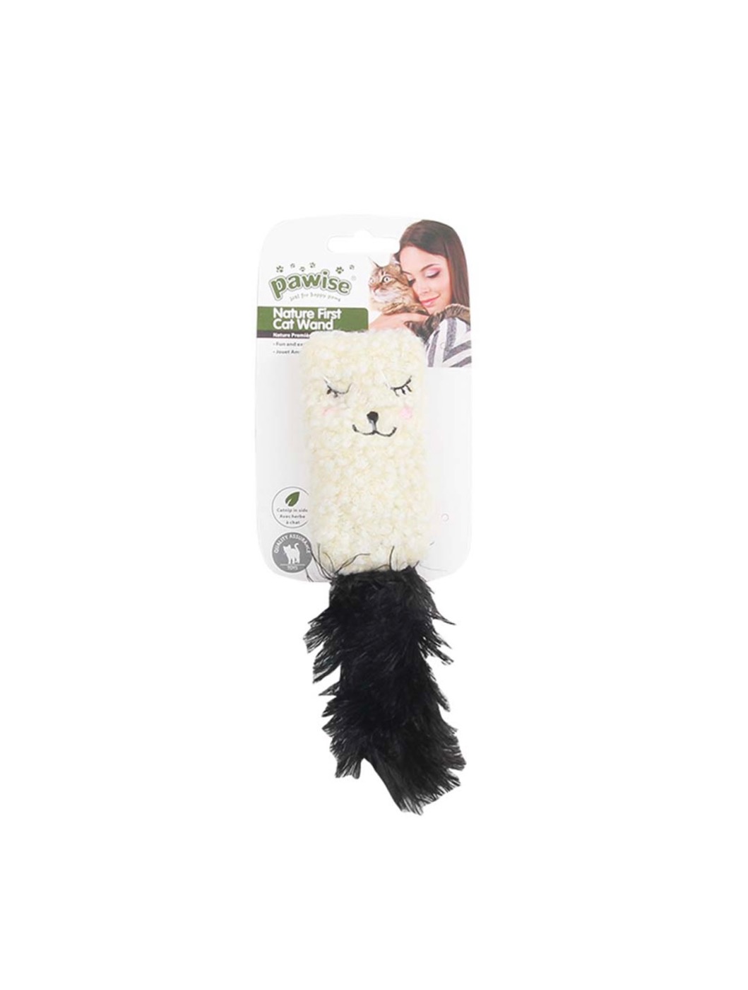 PW Παιχνίδι  Γάτας Nature First Ball Pillow White (1τμχ)